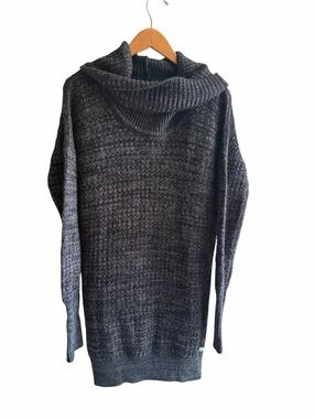 BENCH Cowl Neck Gray Sweater Dress